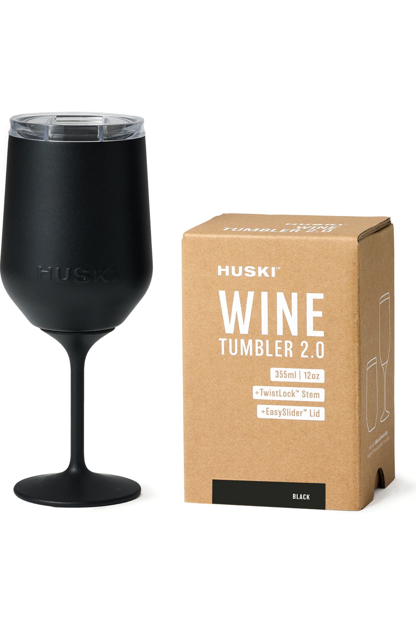 Huski Wine Tumbler 2.0 - Black