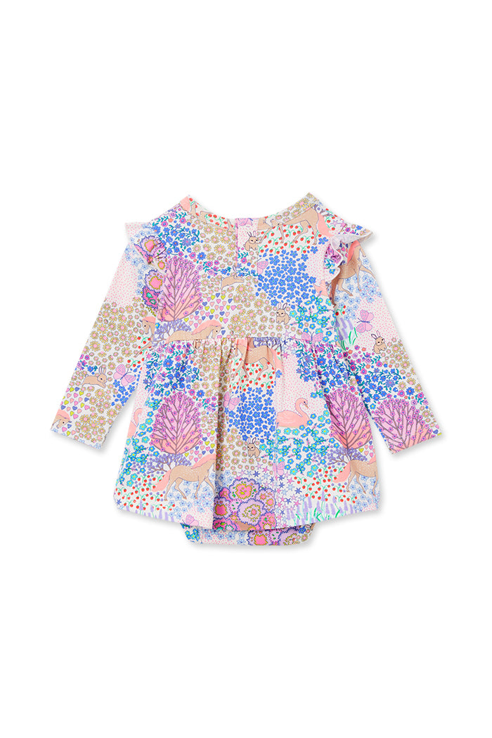 Patchwork Frill Baby Dress