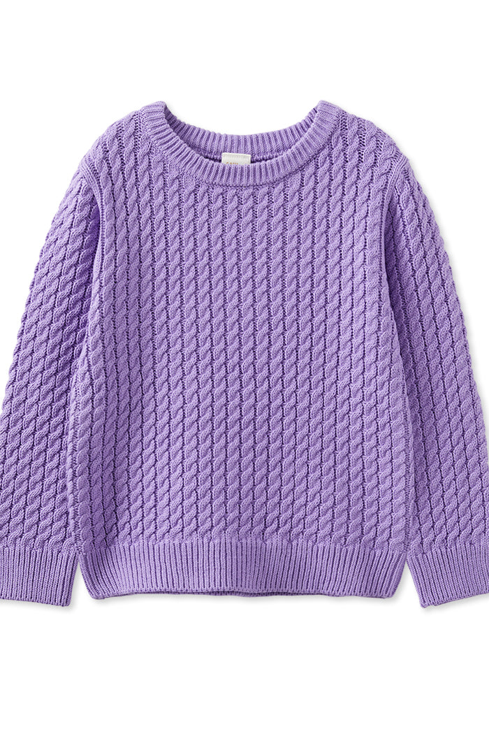 Lilac Cable Knit Jumper