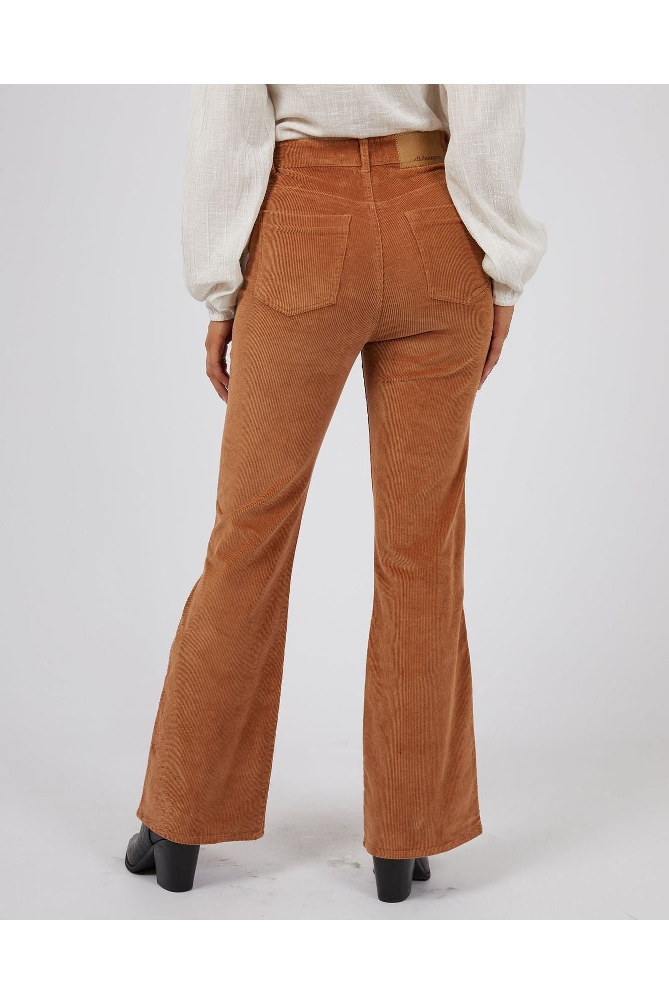 HUNTLEY CORD FLARE PANT - TAN