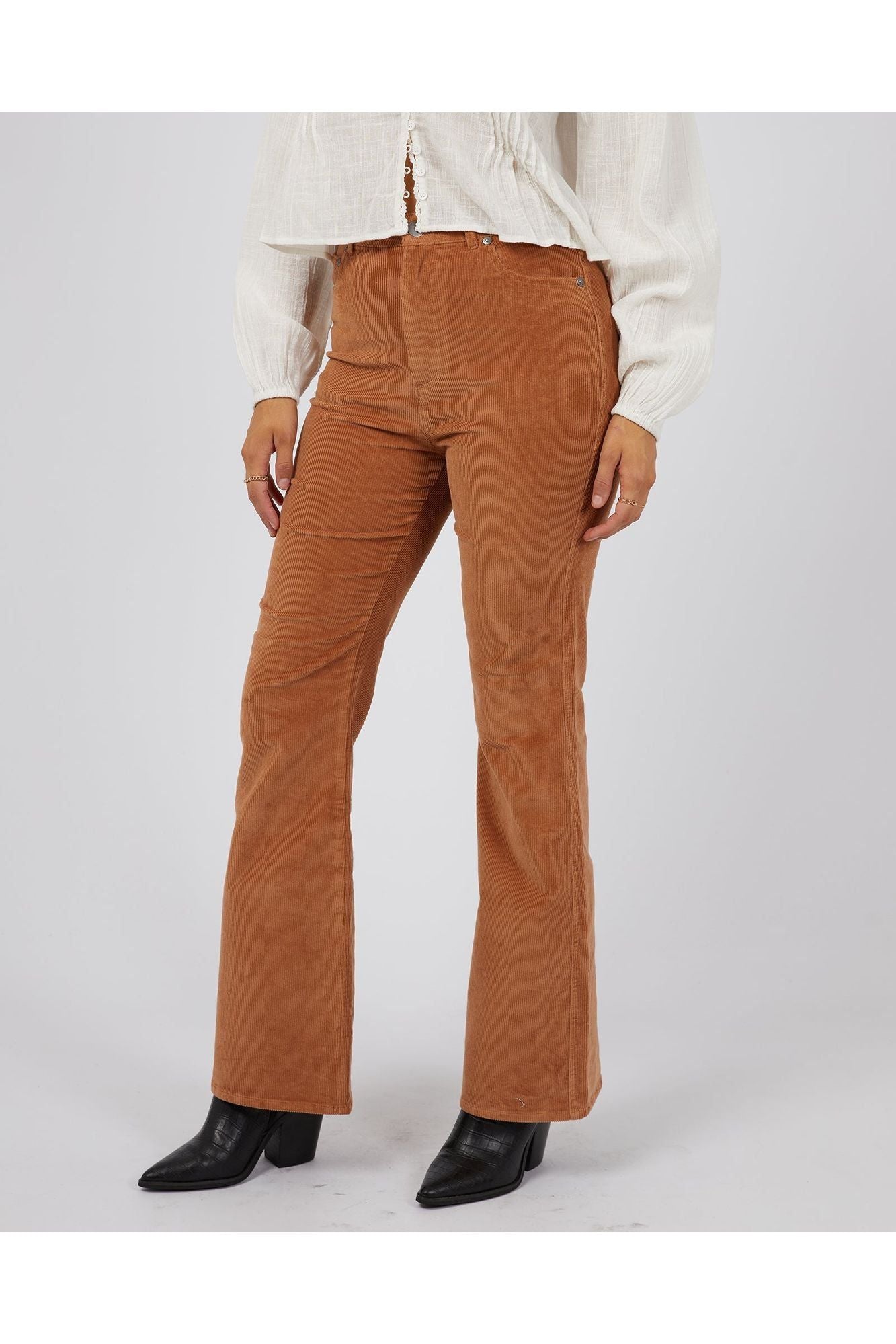 HUNTLEY CORD FLARE PANT - TAN