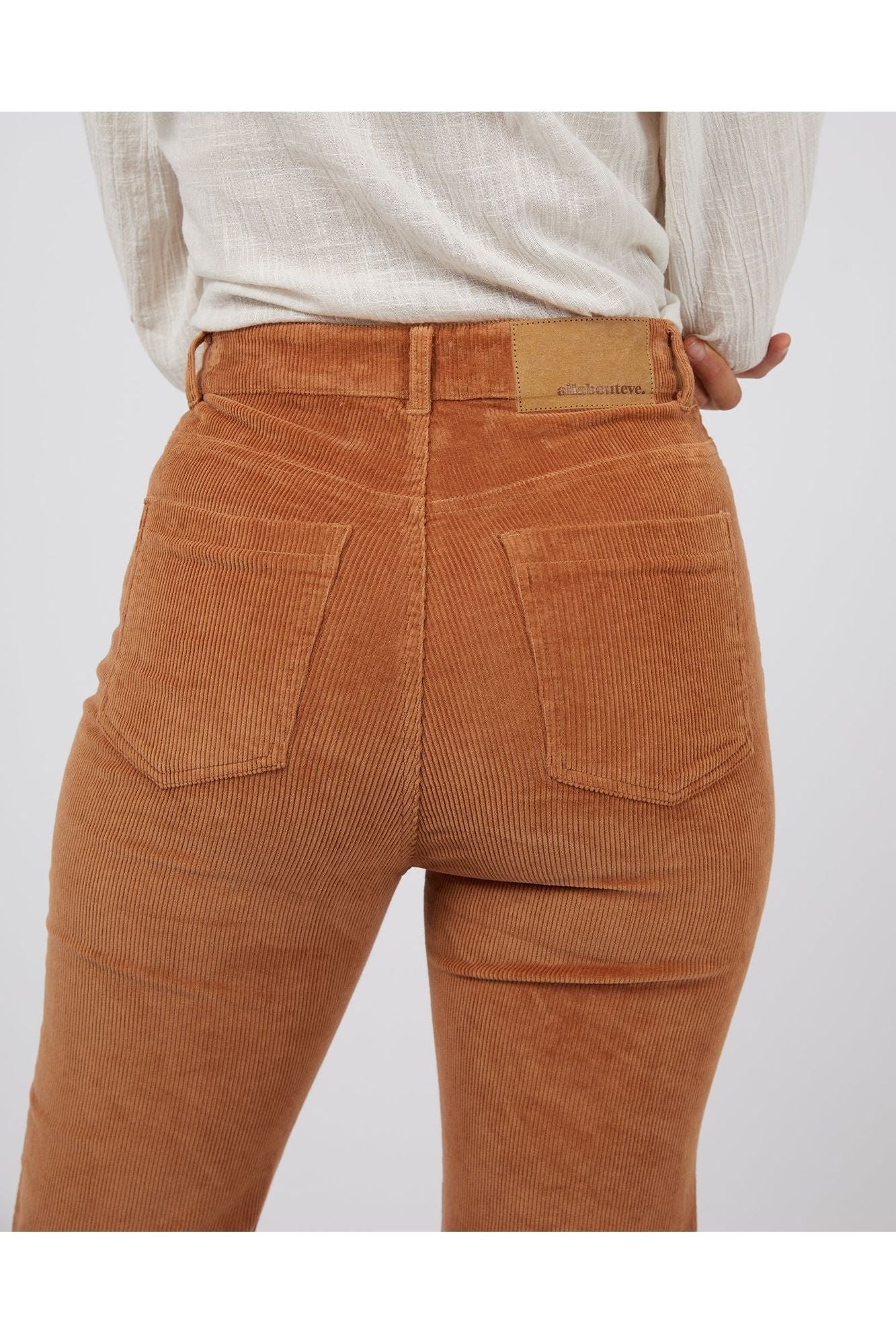 HUNTLEY CORD FLARE PANT - TAN