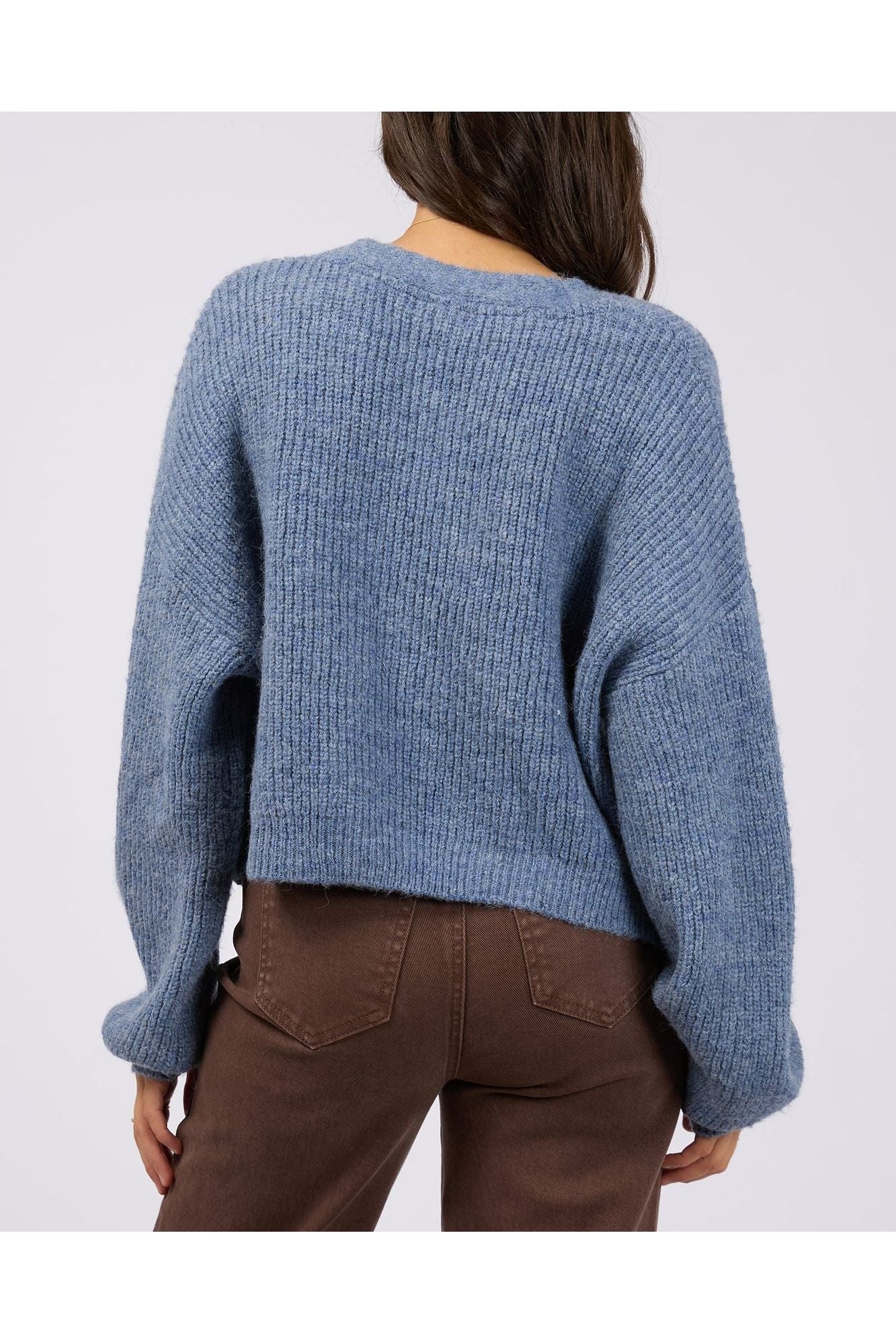 SELENA KNIT CARDI - BLUE