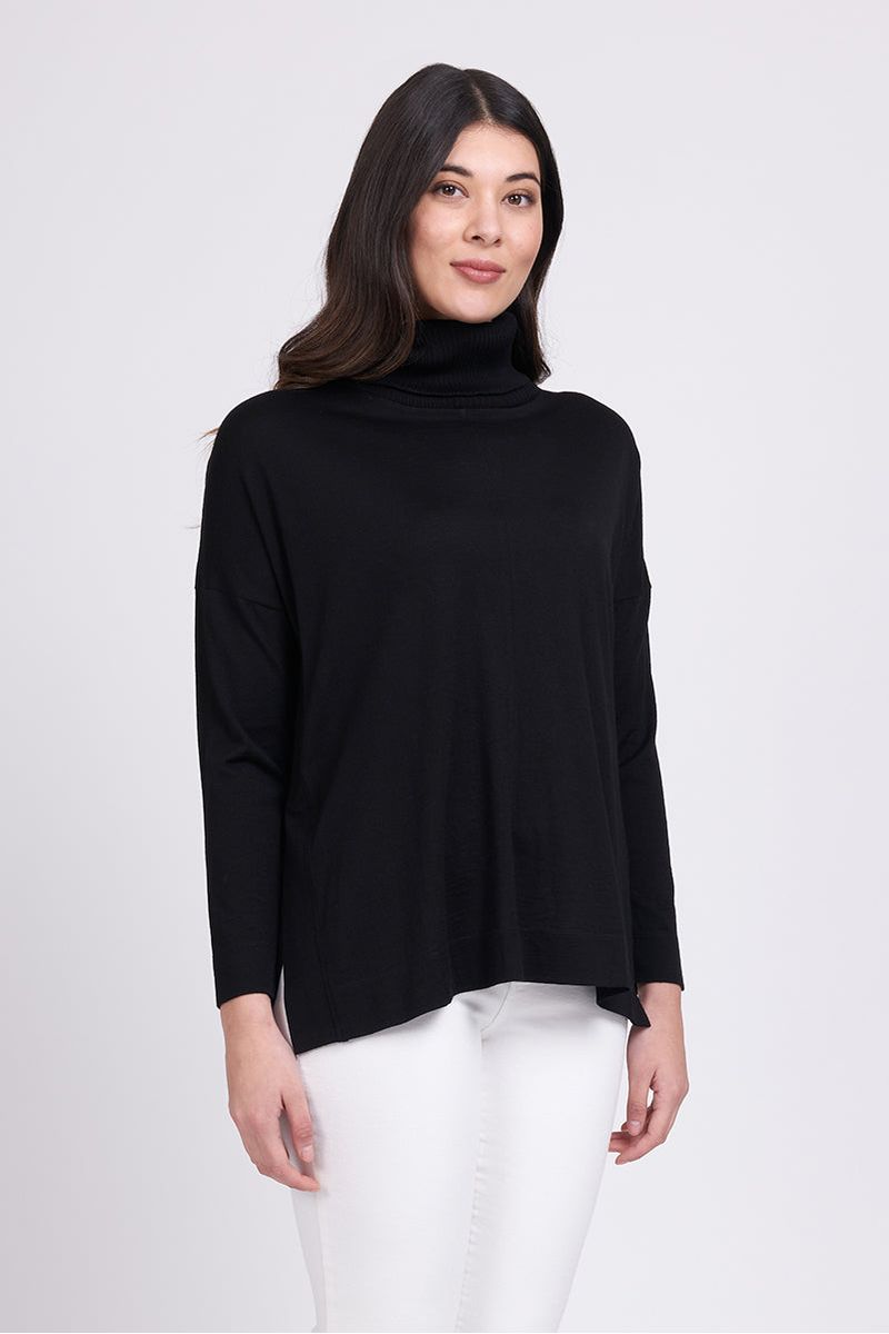 FUNNEL OF LOVE SWEATER - BLACK