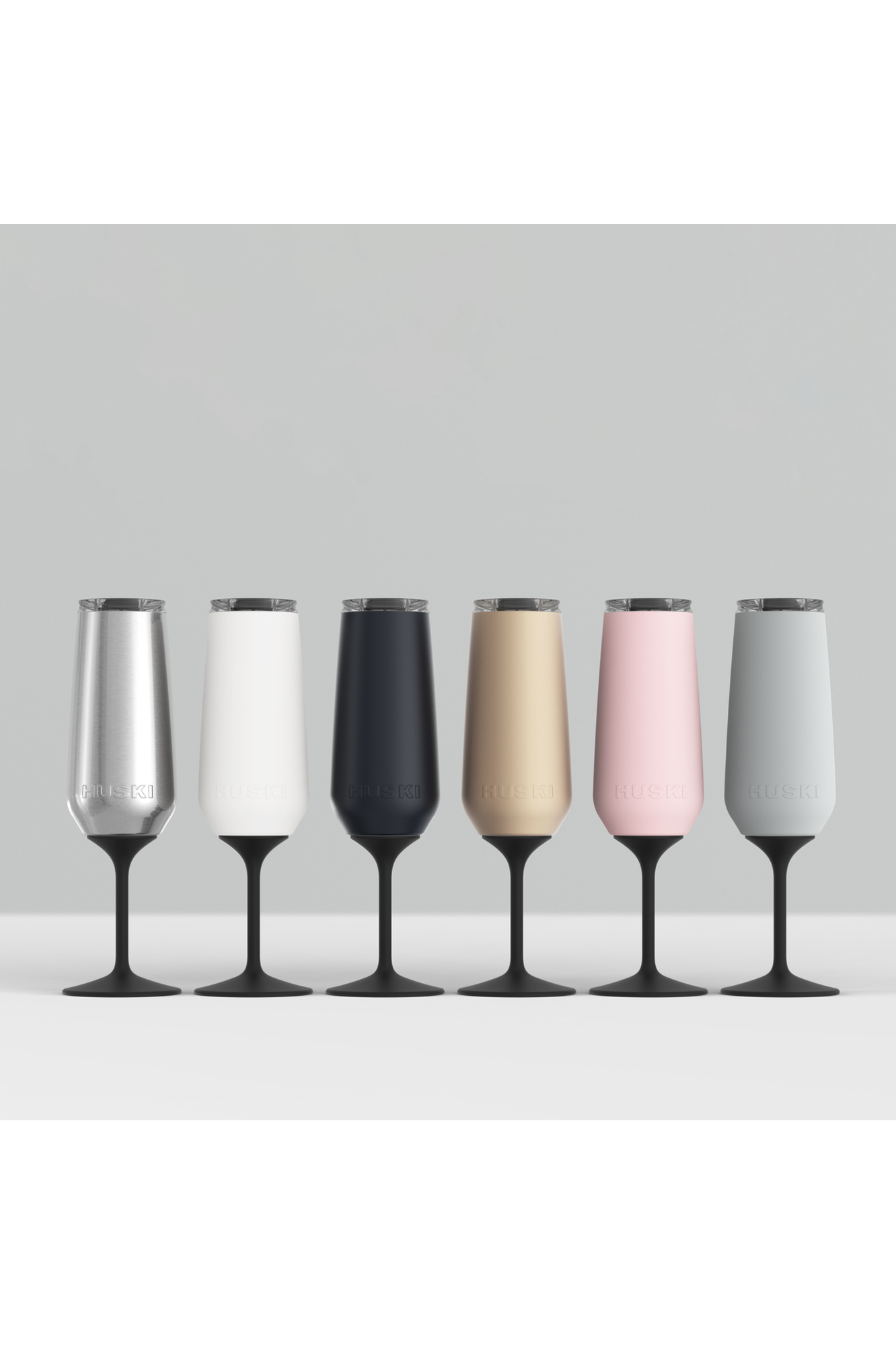 Huski Champagne Flute - Stone Grey