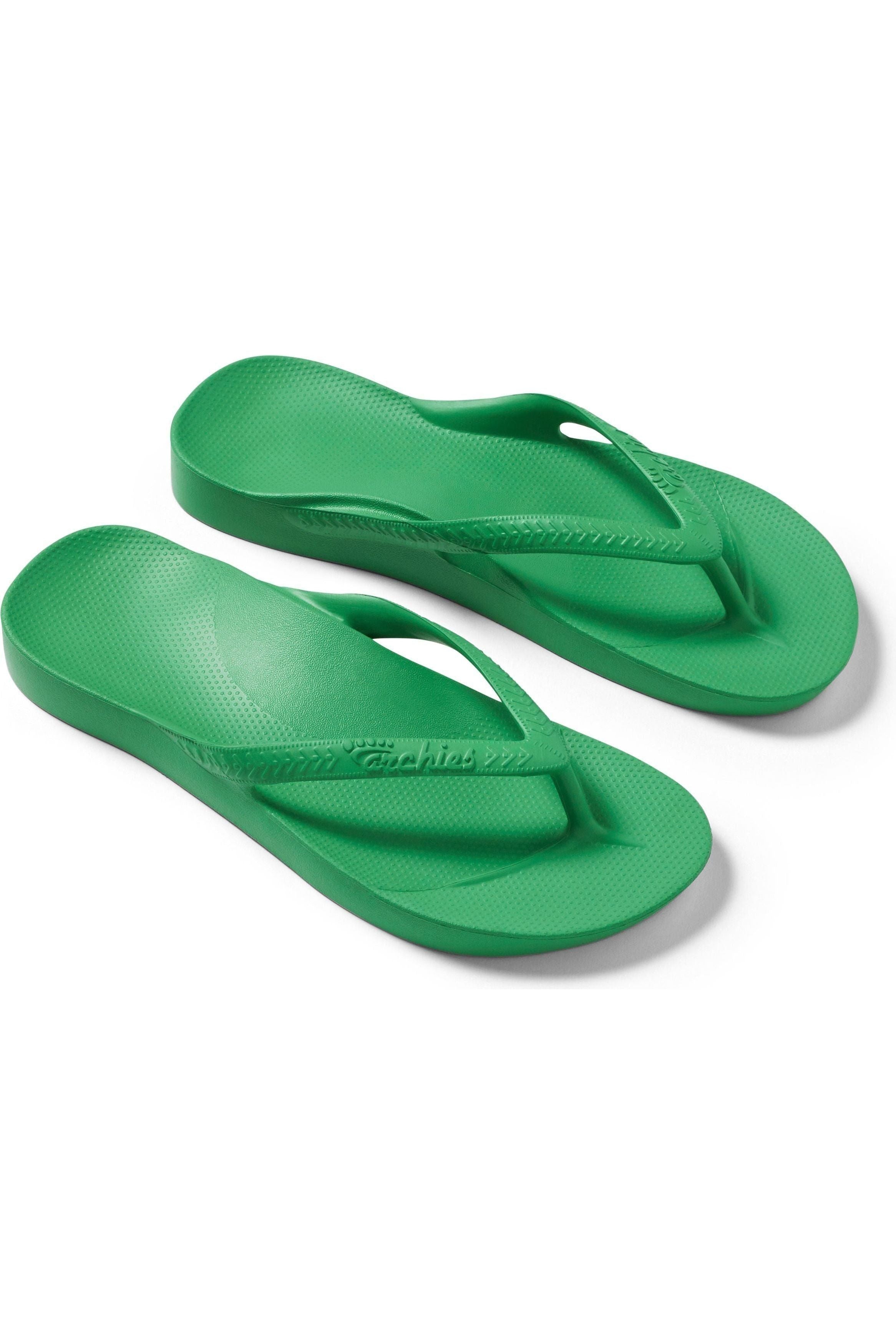 Archies Arch Support Thongs - Kelly Green