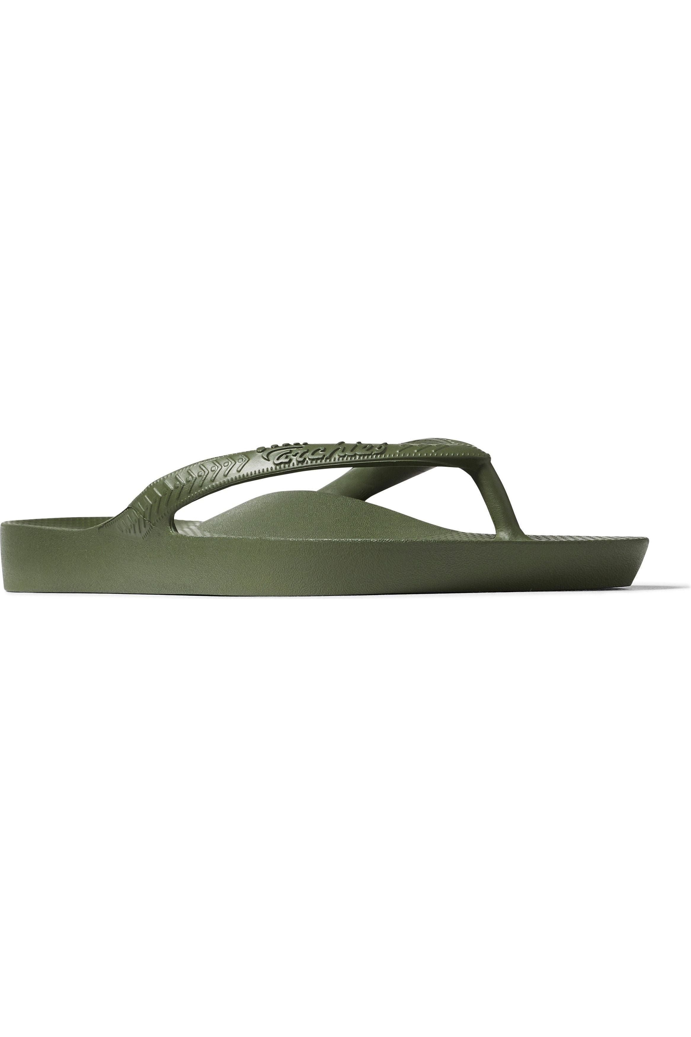 Archies Arch Support Thongs - Khaki