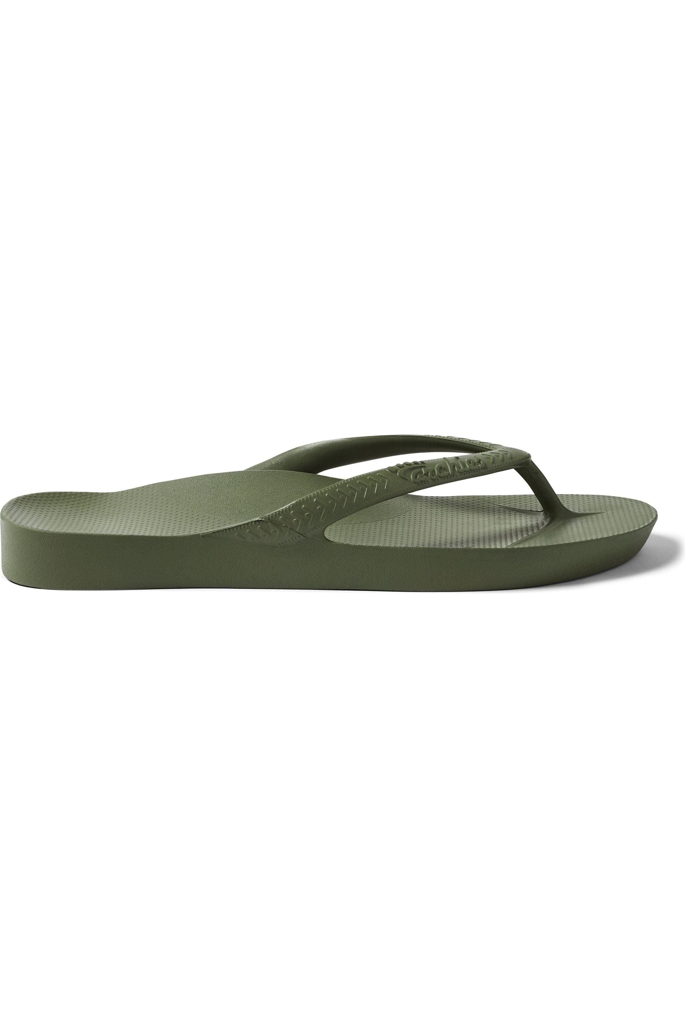 Archies Arch Support Thongs - Khaki