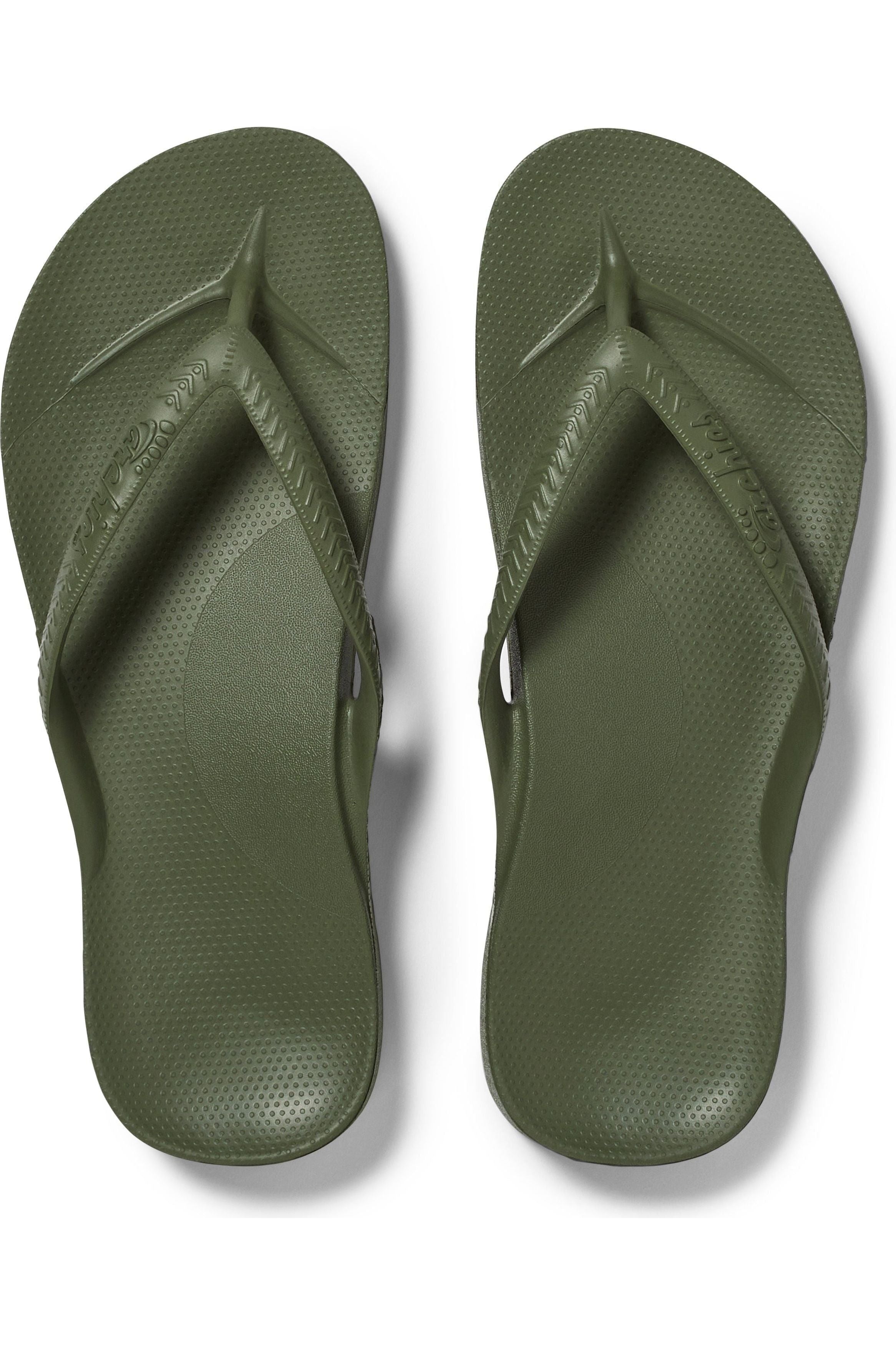 Archies Arch Support Thongs - Khaki