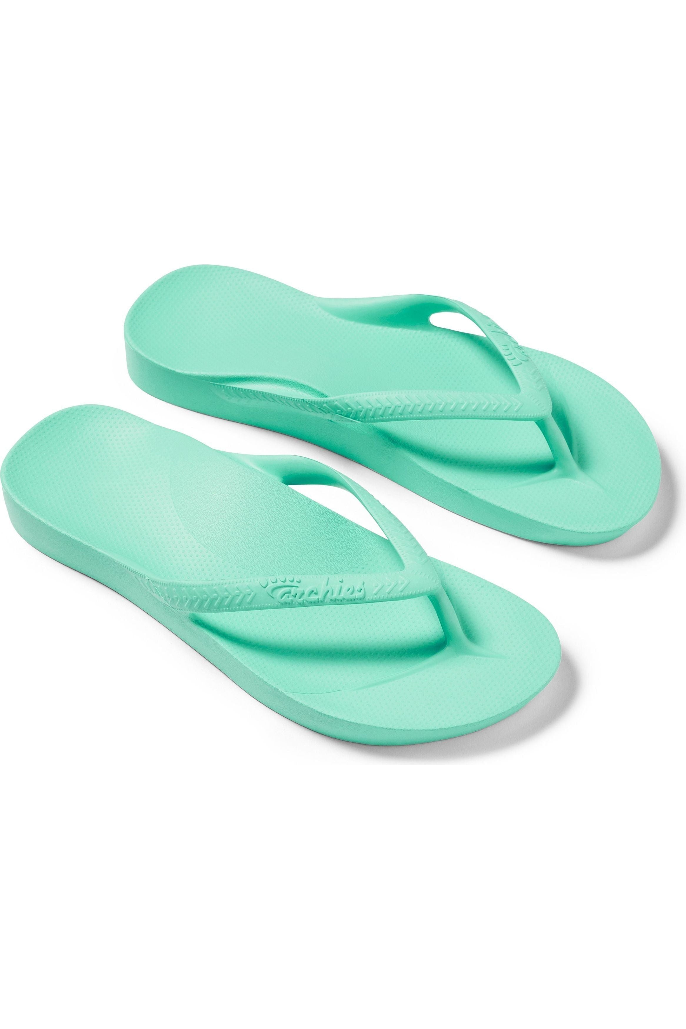 Archies Arch Support Thongs - Kids -Mint