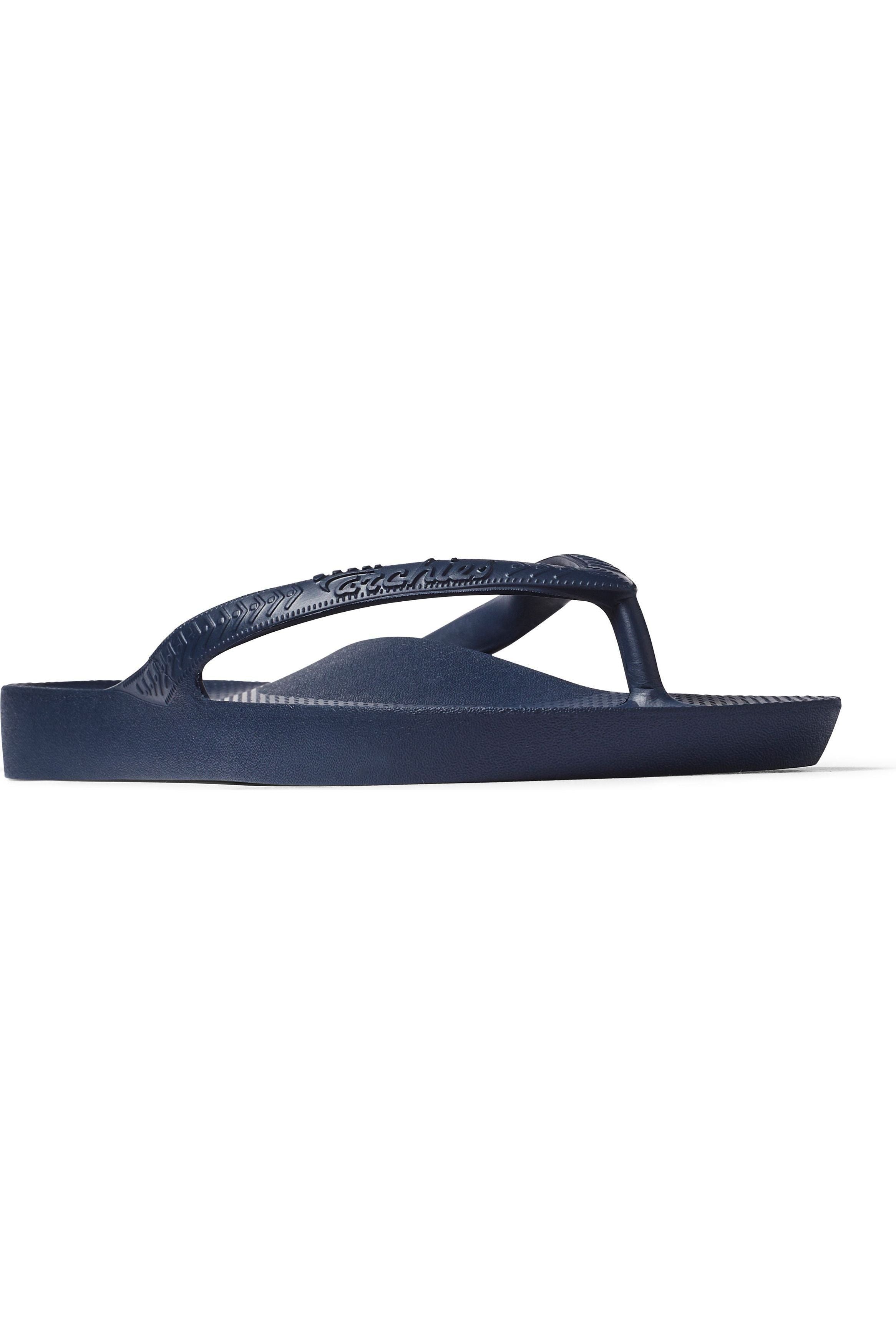 Archies Arch Support Thongs - Navy