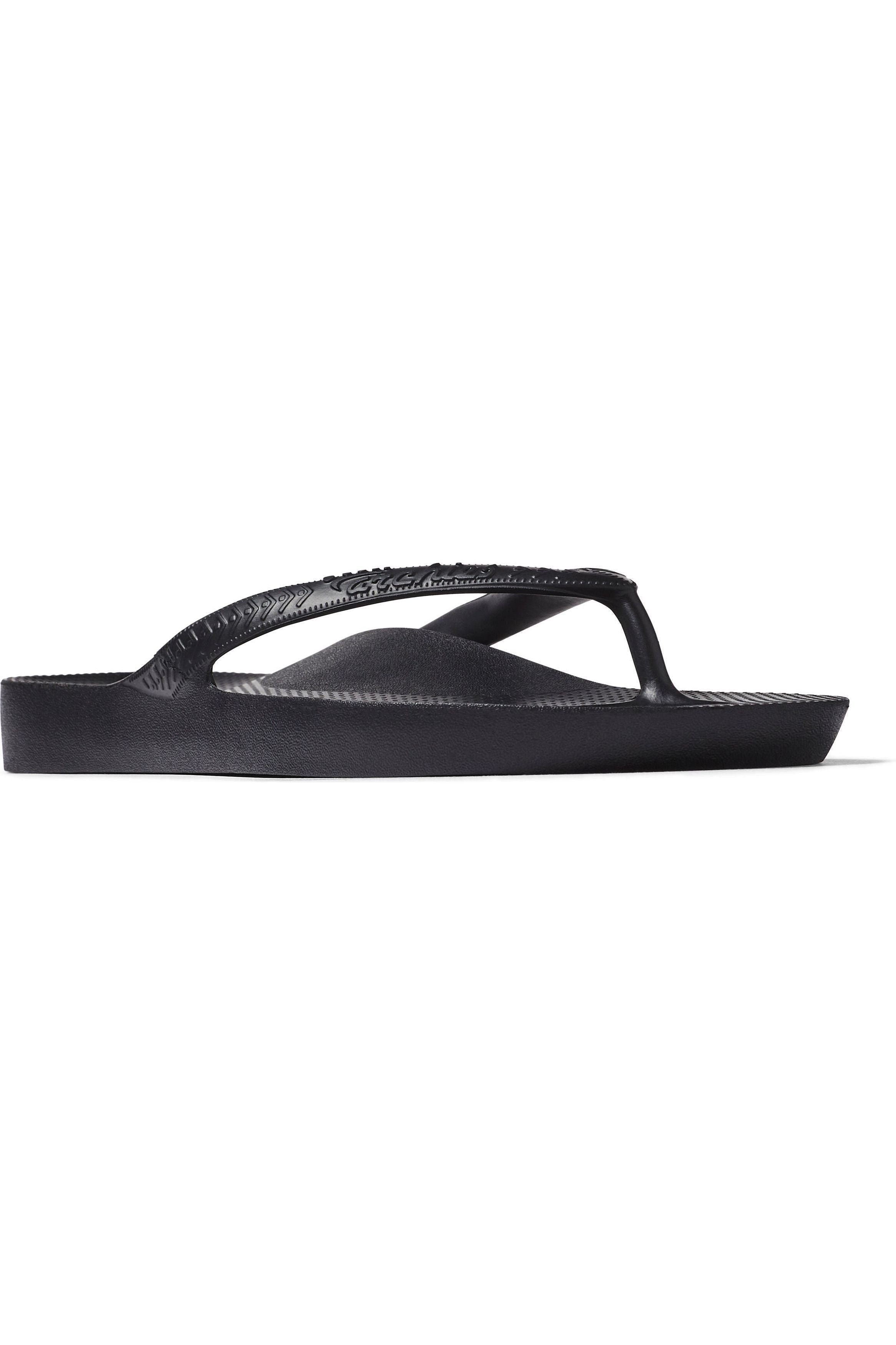 Archies Arch Support Thongs - - Kids -Black