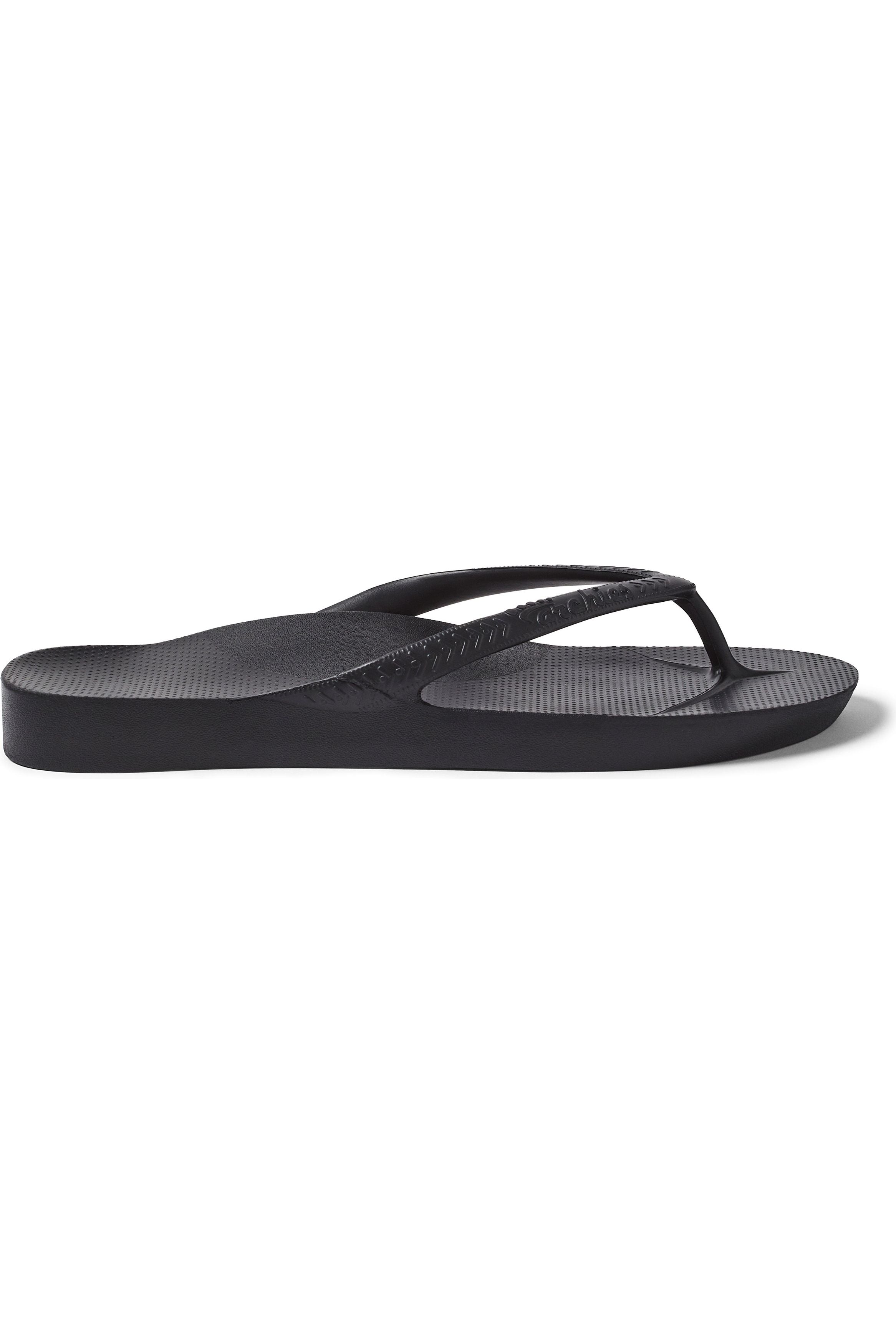 Archies Arch Support Thongs - - Kids -Black