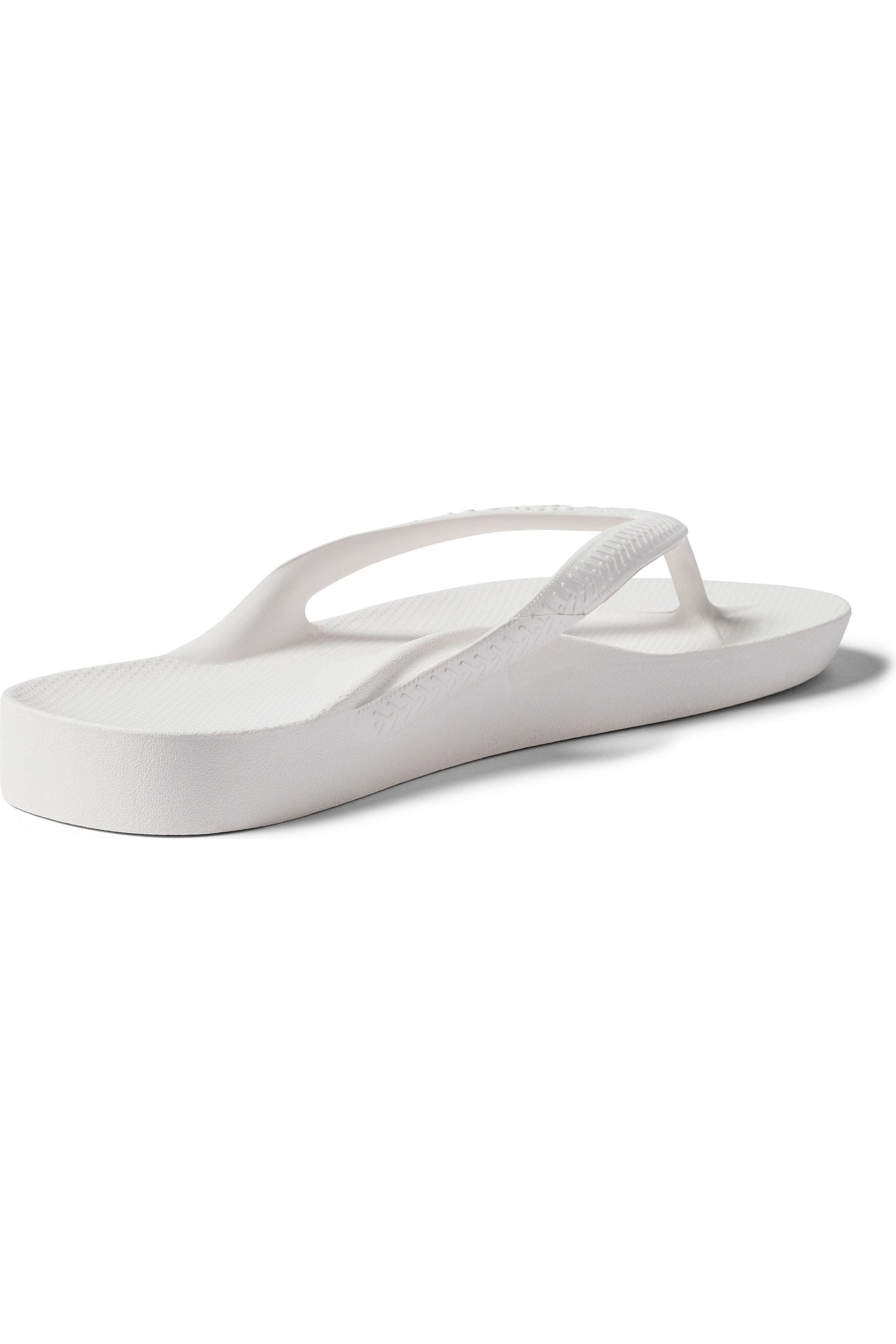 Archies Arch Support Thongs - White