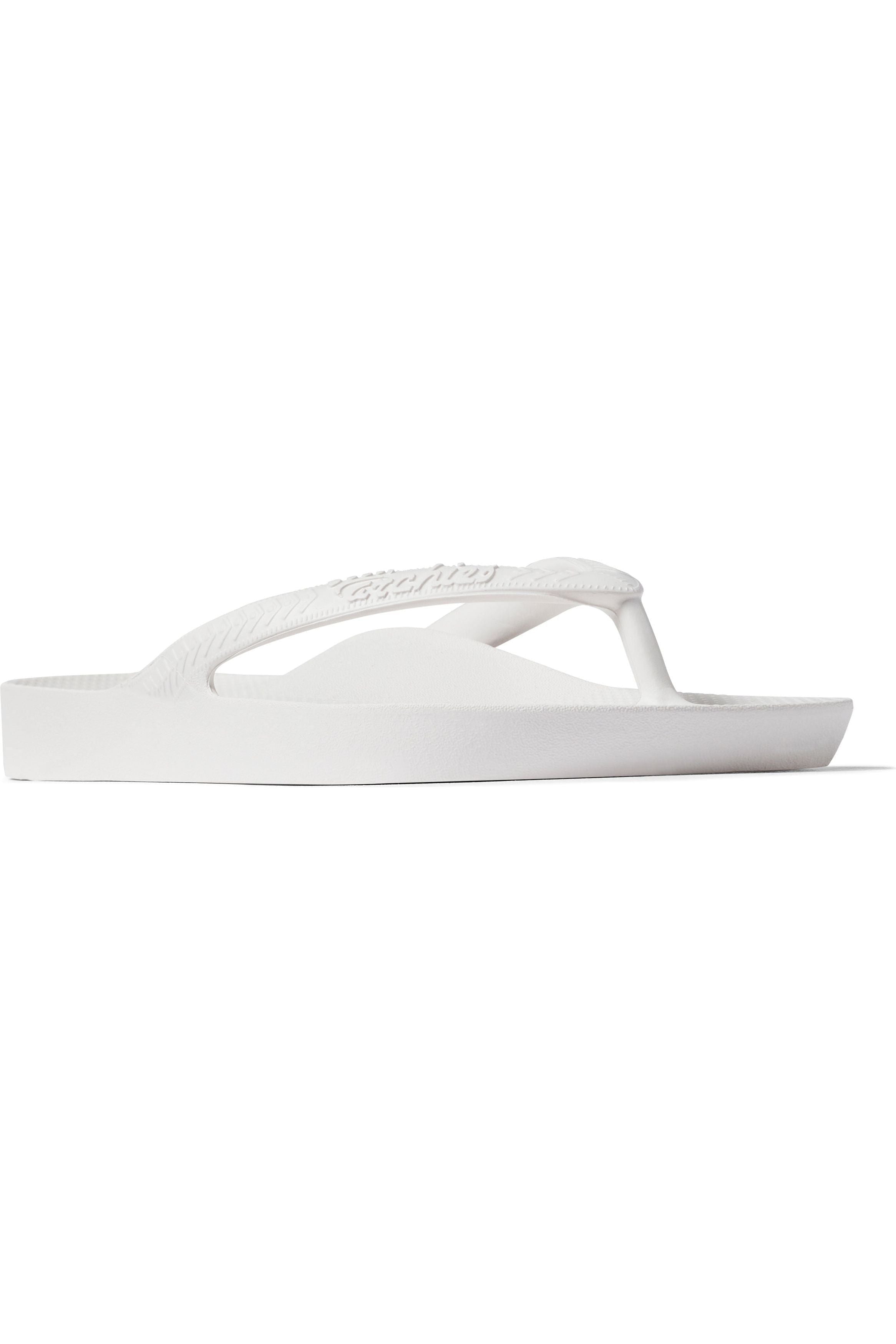 Archies Arch Support Thongs - White