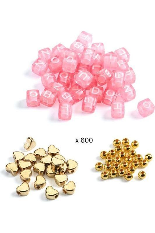 Gold Alphabet Beads