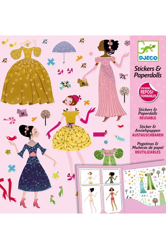 Dresses Through Seasons Stickers And Paper Dolls