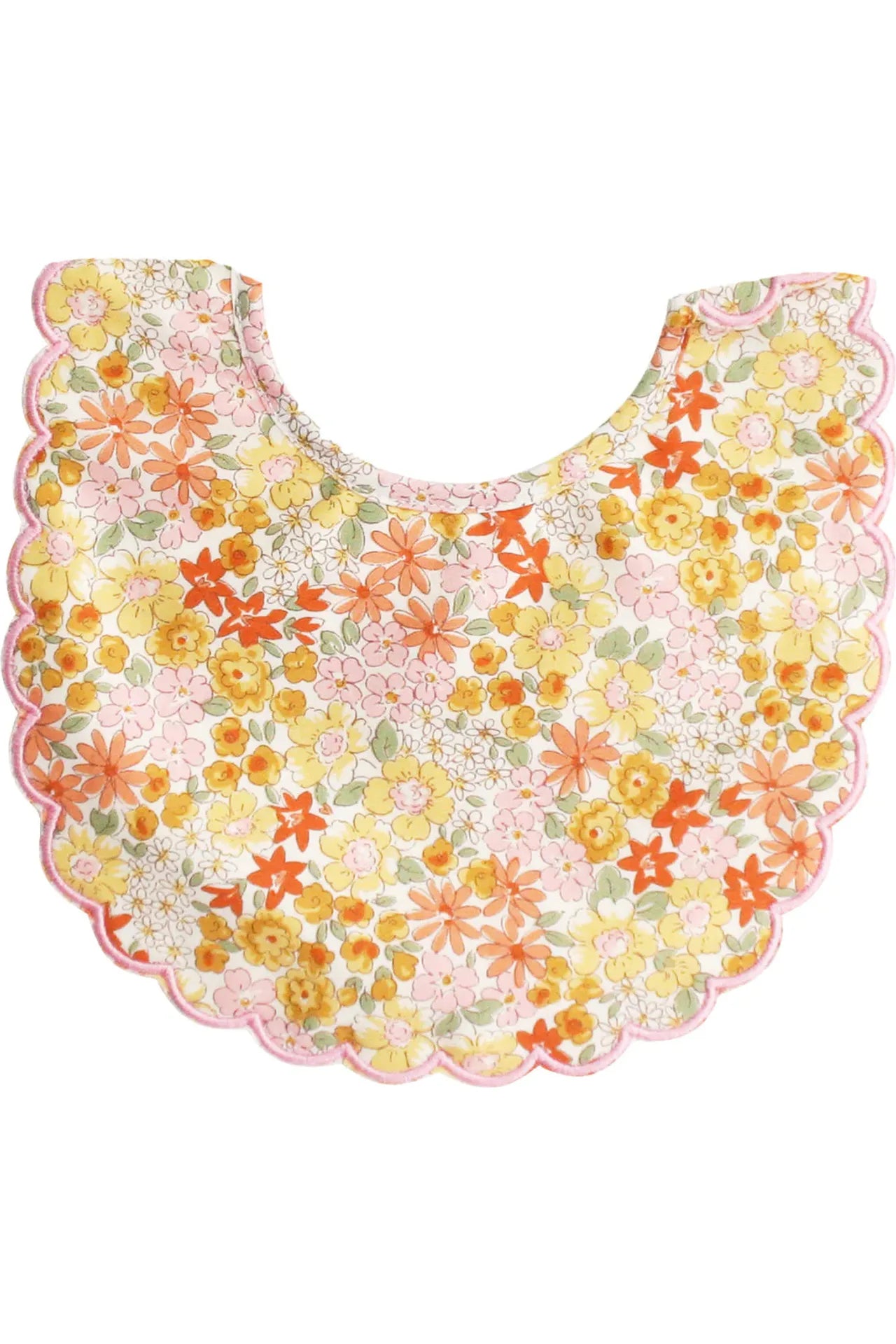 Scallop Bib - Sweet Marigold