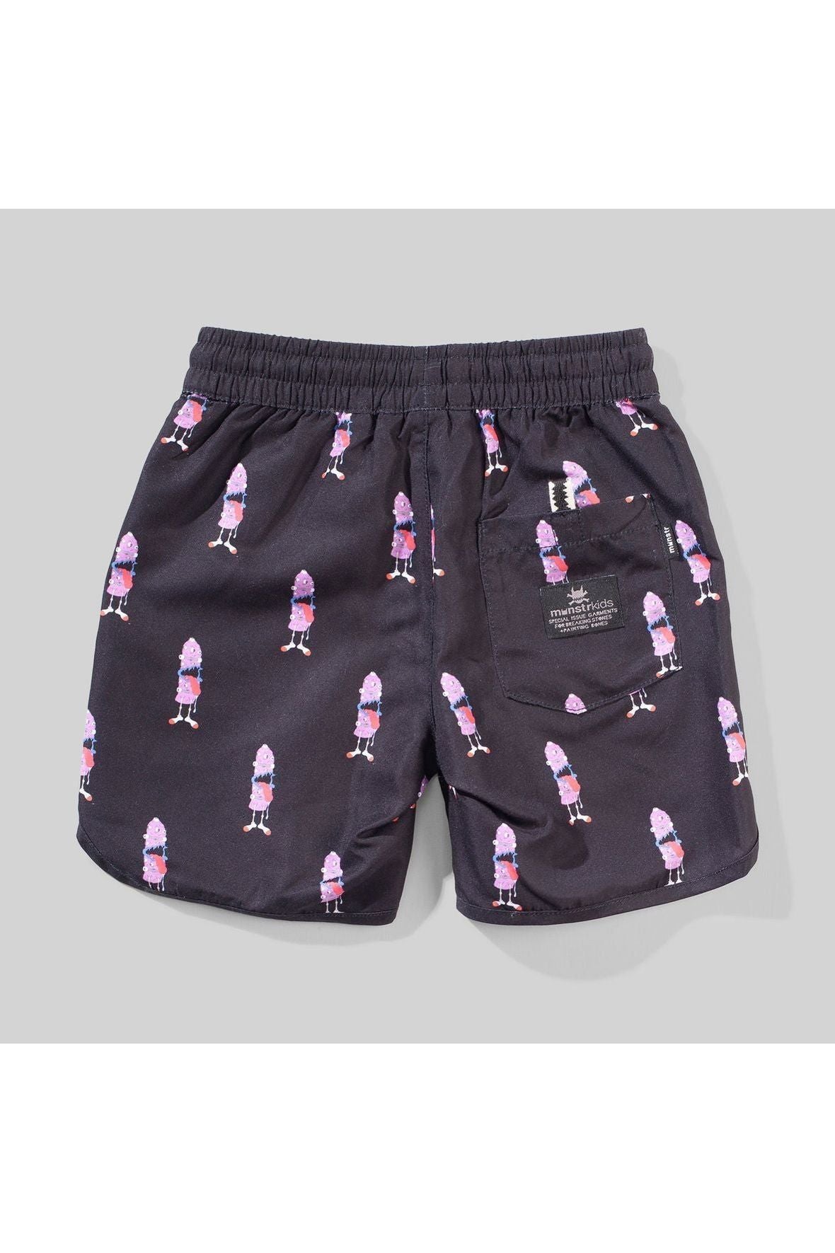 TONGUE TWISTER BOARDSHORT - Black