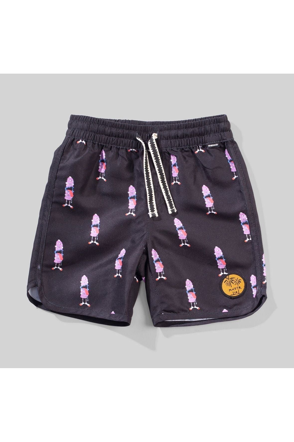 TONGUE TWISTER BOARDSHORT - Black