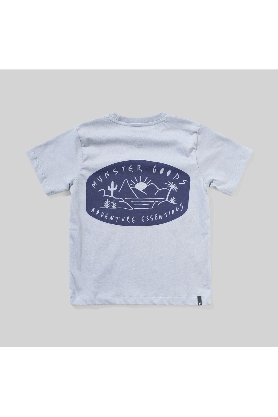 PALMLIFE SS TEE - MID BLUE