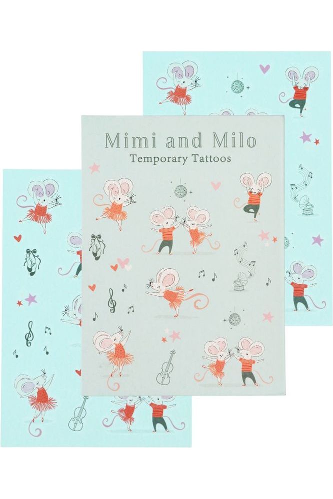 Temporary tattoos - Mimi and Milo