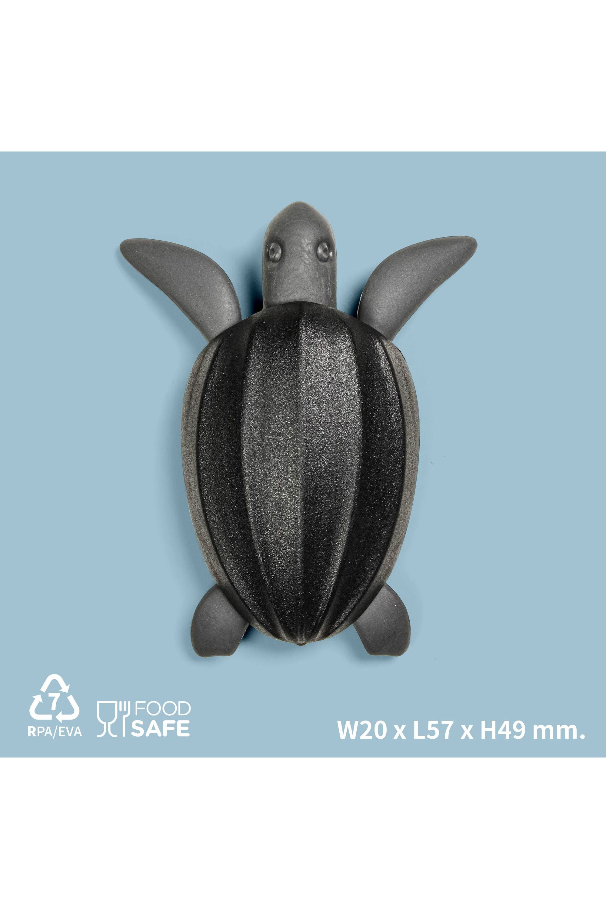 TURTLE BOTTLE STOPPER & OPENER - BLACK/GREY