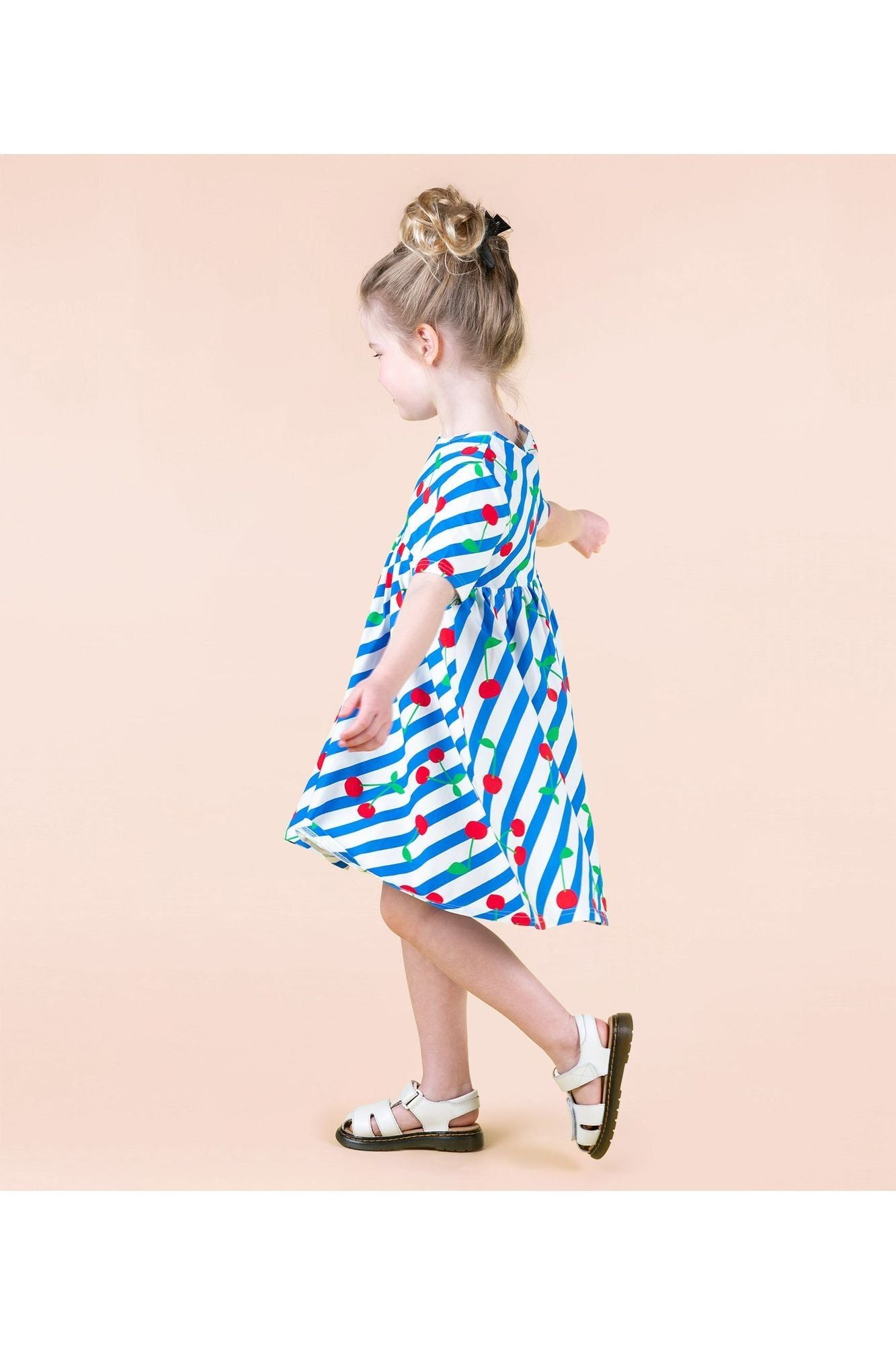 CHERRY STRIPES DRESS