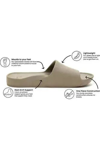 Archies Arch Support Slides - Taupe