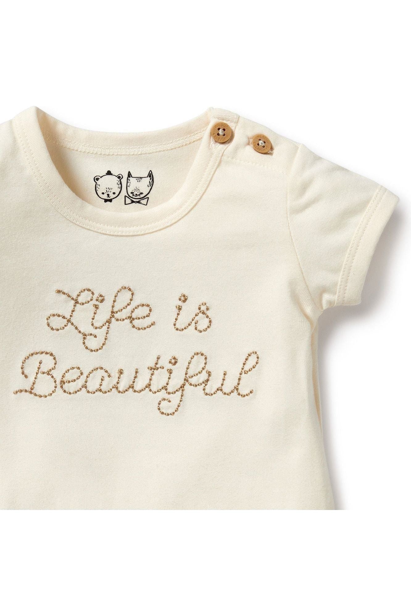 Life is Beautiful Organic Bodysuit