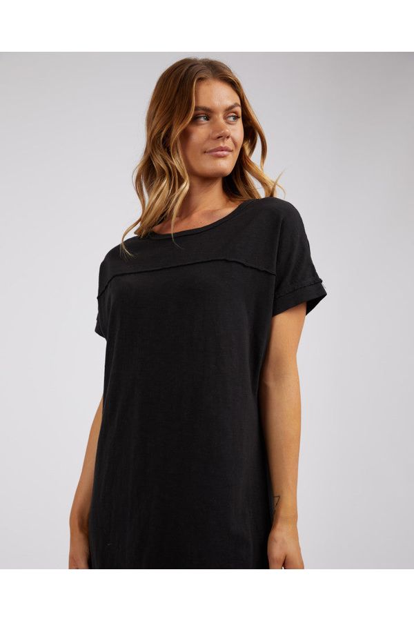 ALLISON TEE DRESS - WASHED BLACK