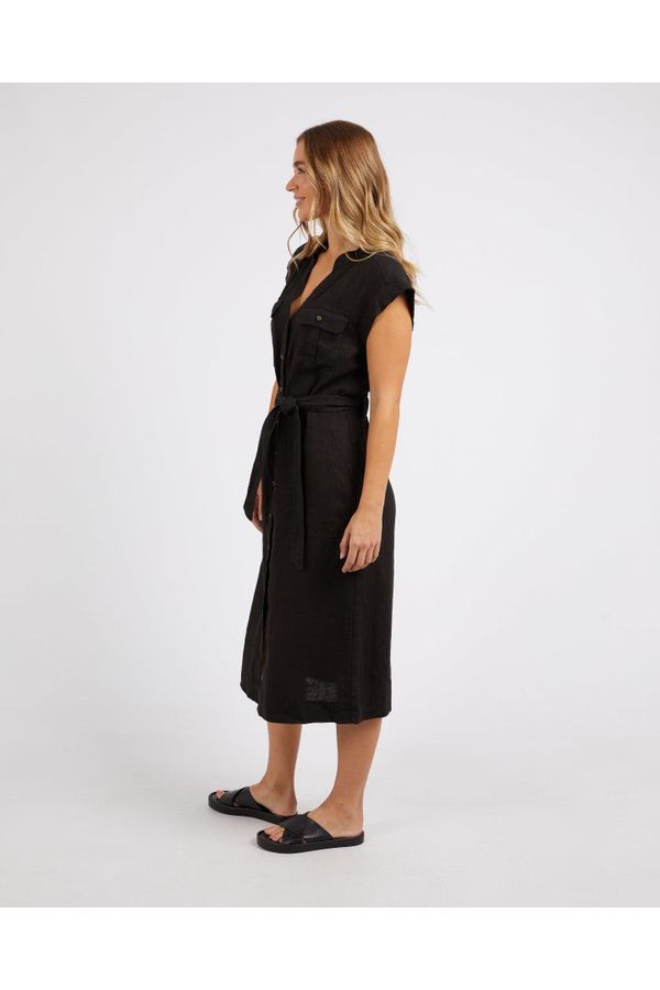 HARLOW MIDI DRESS - BLACK