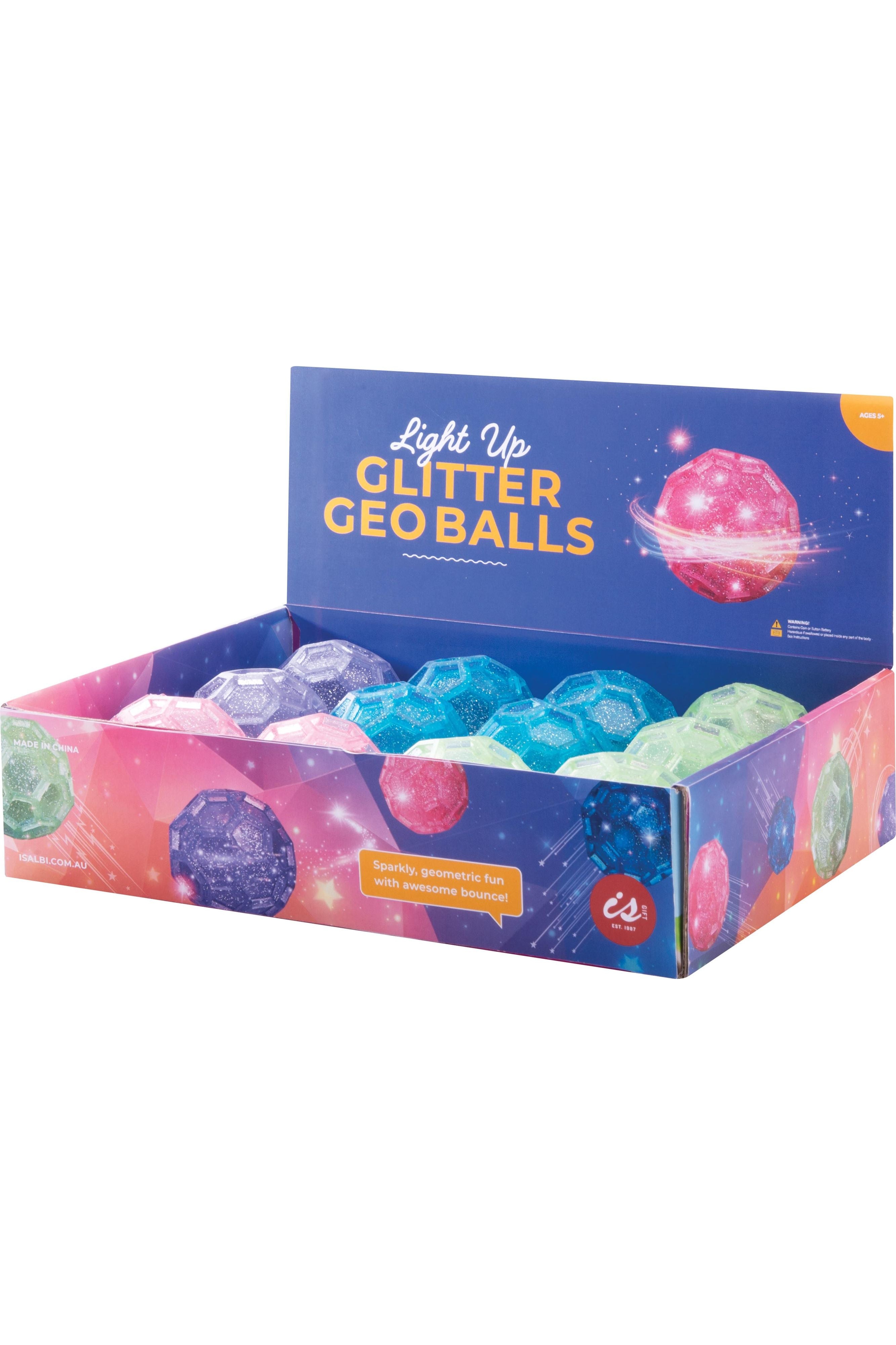 Glitter Geo Ball - Light up