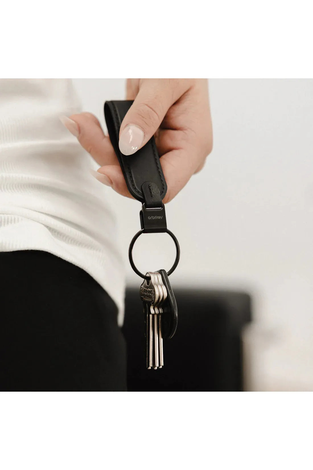 Orbitkey Loop Keychain - Black