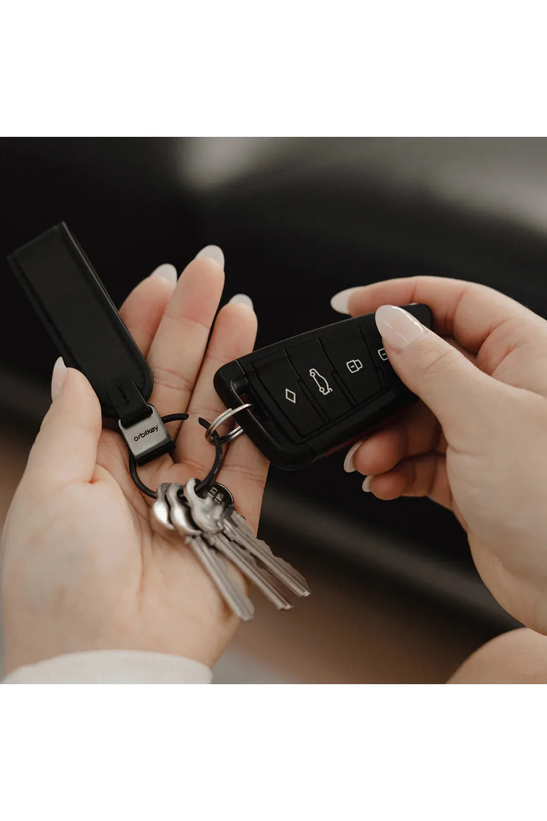 Orbitkey Loop Keychain - Black