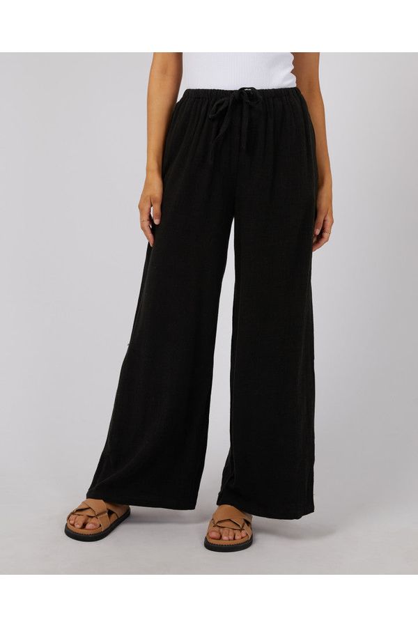 LUXE LINEN PANT - BLACK