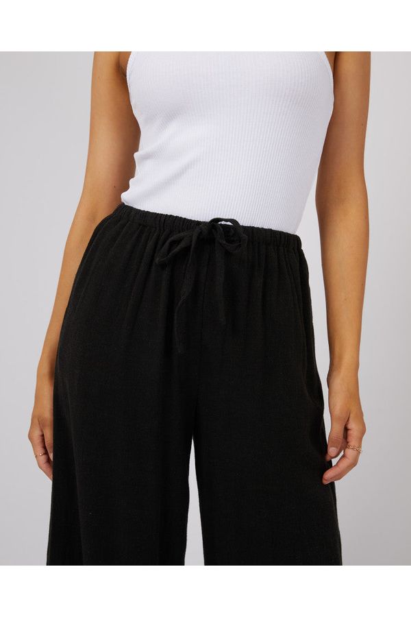 LUXE LINEN PANT - BLACK