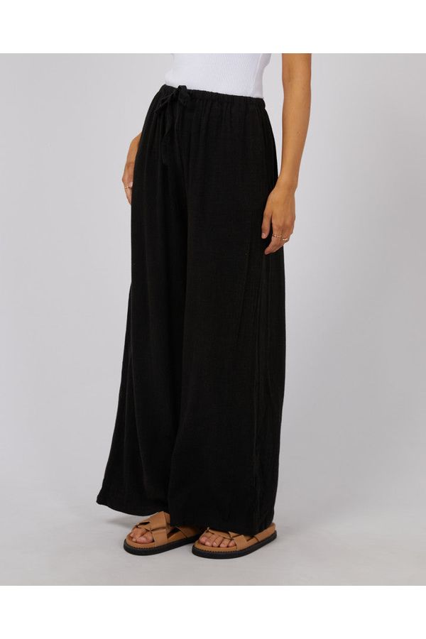 LUXE LINEN PANT - BLACK