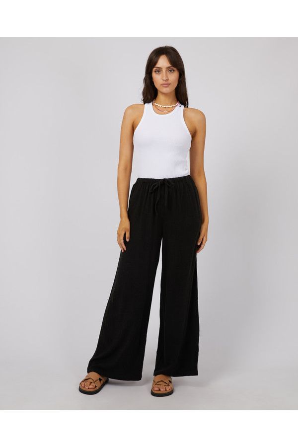 LUXE LINEN PANT - BLACK