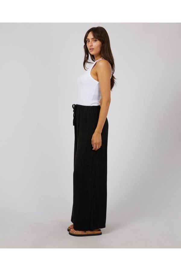 LUXE LINEN PANT - BLACK