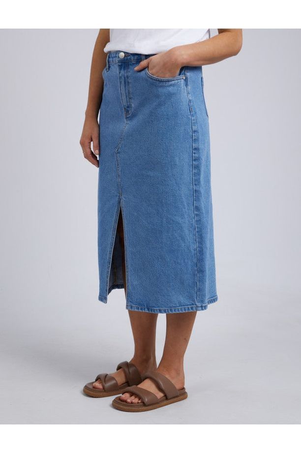 SCOUT MIDI SKIRT - LIGHT BLUE