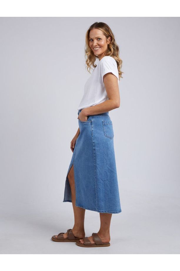 SCOUT MIDI SKIRT - LIGHT BLUE