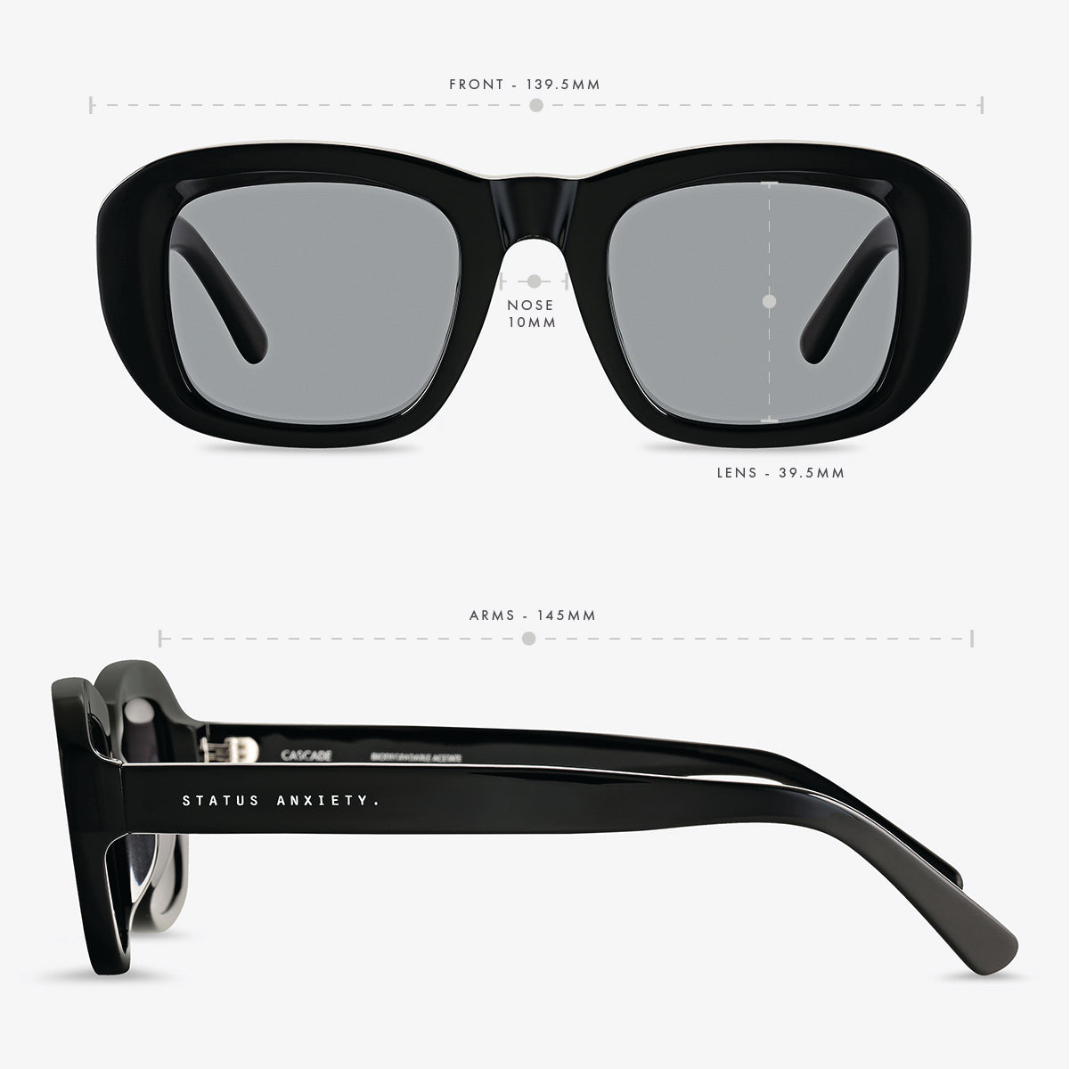 Status Anxiety - Cascade Sunglasses - Black