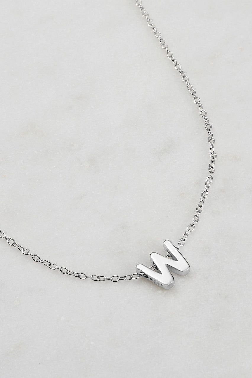 LETTER NECKLACE  - W