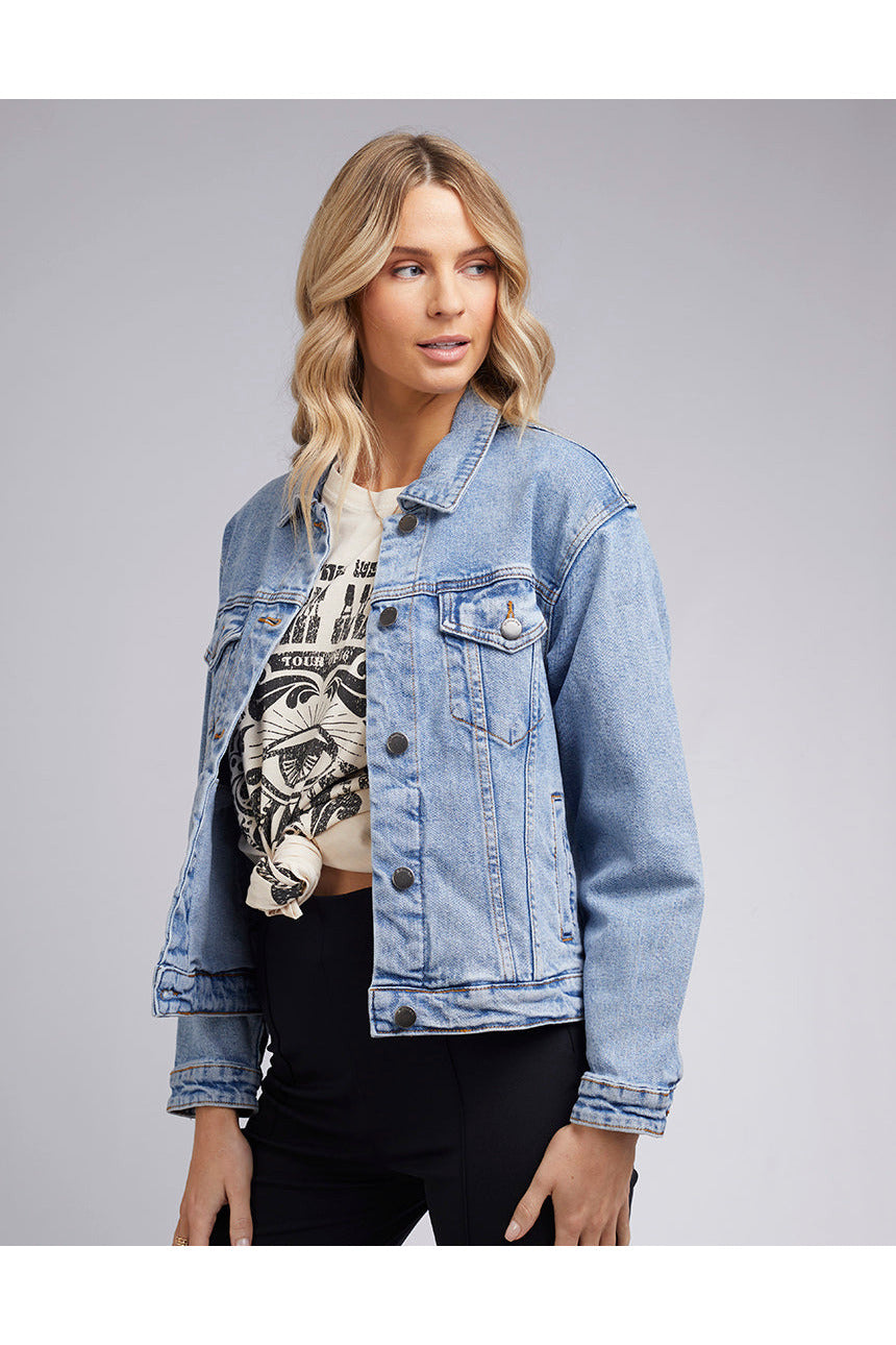 FINLEY DENIM JACKET - LIGHT BLUE