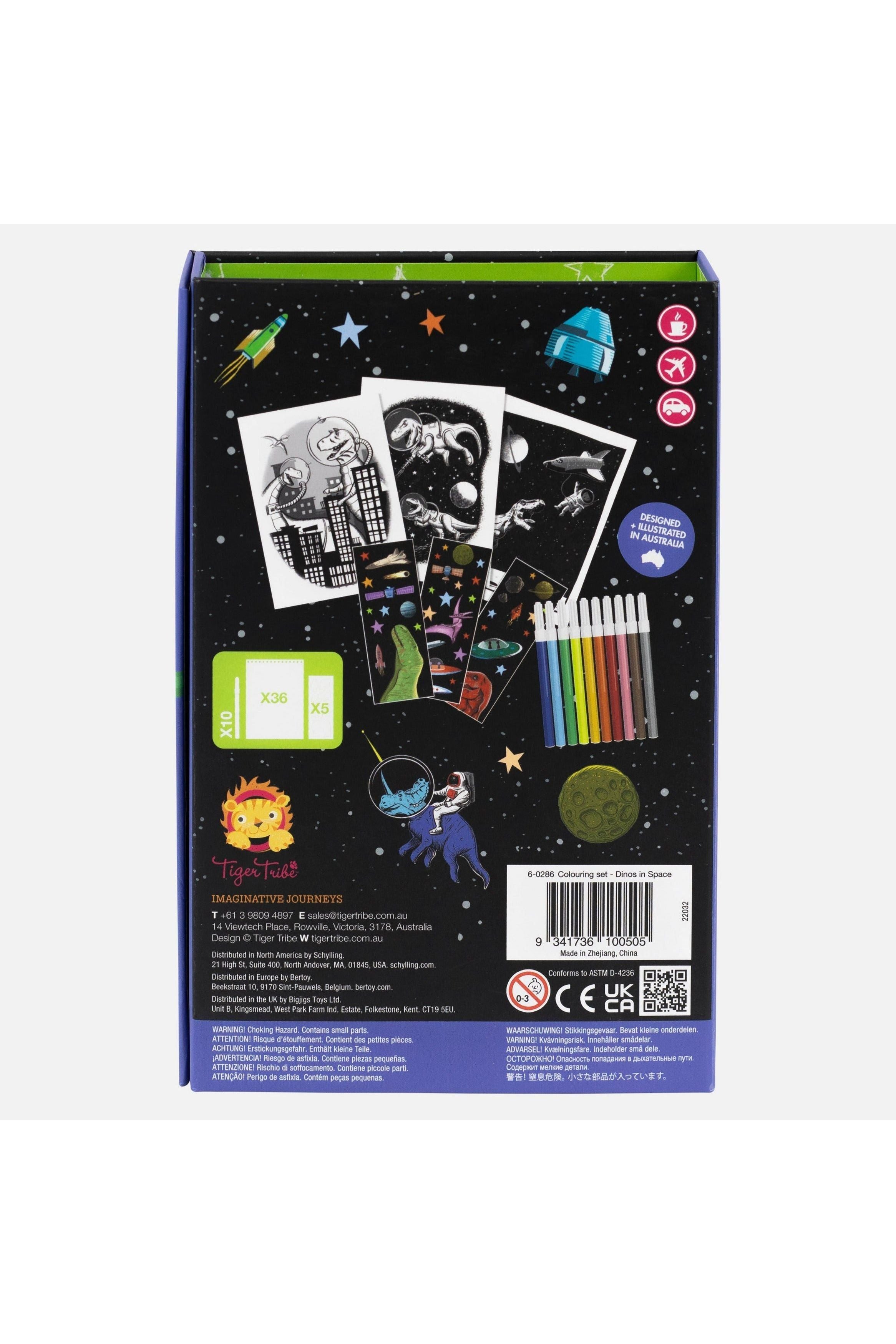 Colouring Set - Dinos in Space