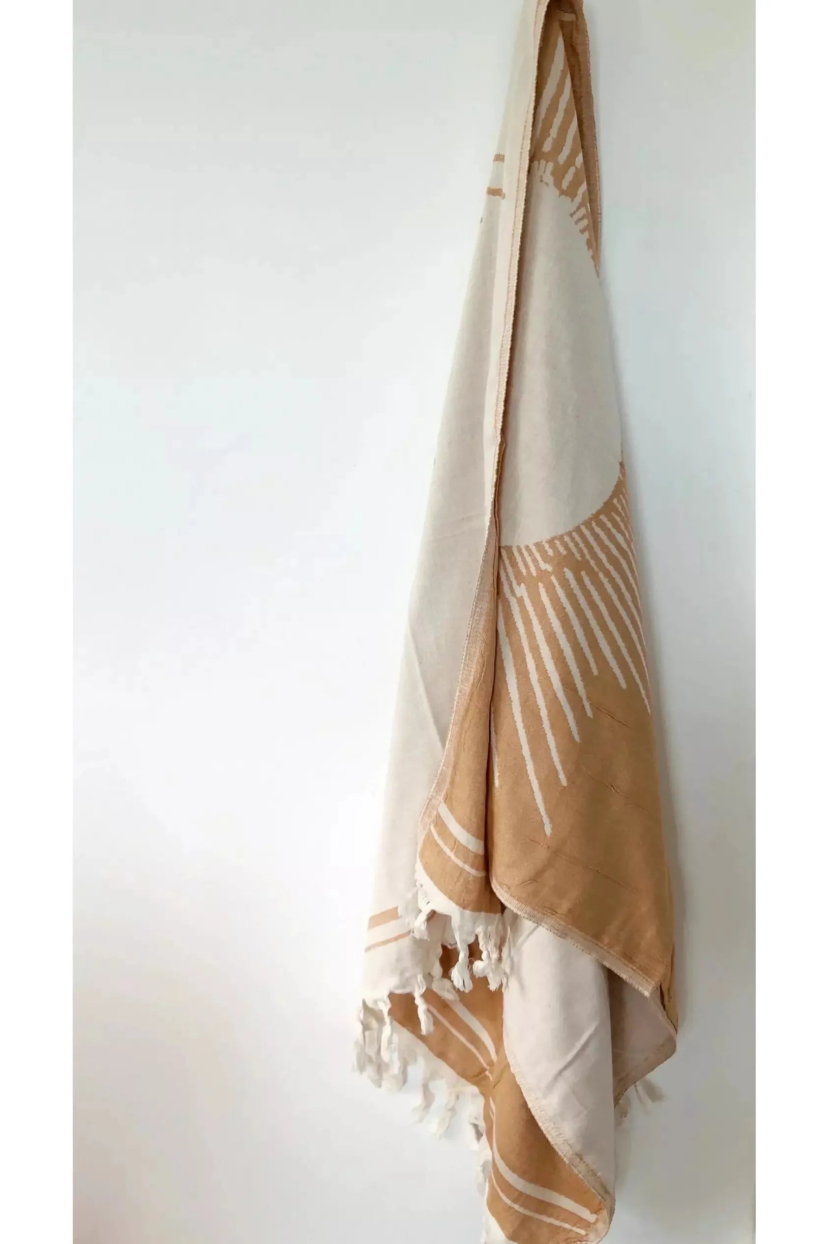 Turkish Towel Sun Pattern - Mustard